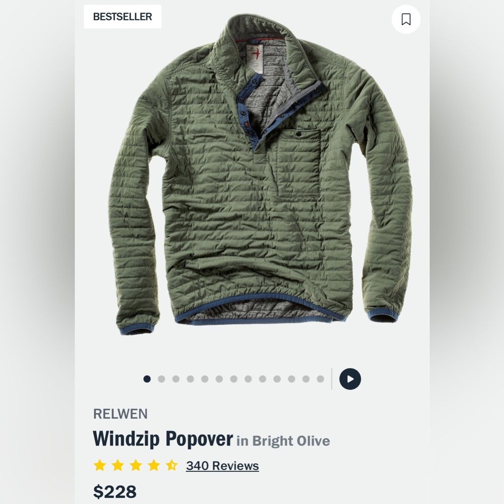 Relwen Windzip Popover size L